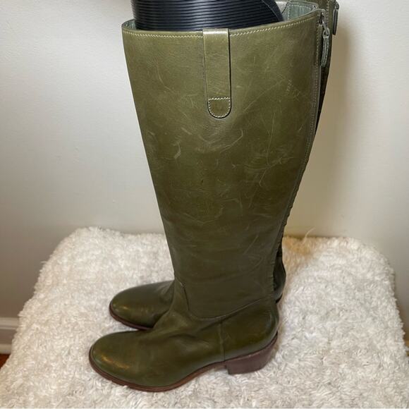 Cole Haan Green Leather Boots - Picture 3 of 9